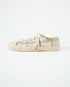 CHECK JUTE LACE-UP SNEAKERS